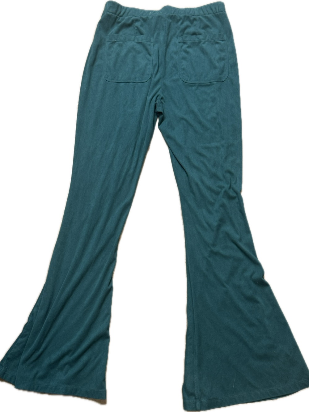 SO Teal Faux Suede Flare Leg Pants Size Large